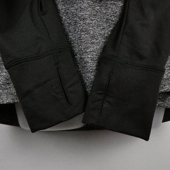 Washington Huskies Jacket Womens Large Gray Quarter Zip Black Sleeve Pullover UW - Picture 7 of 16